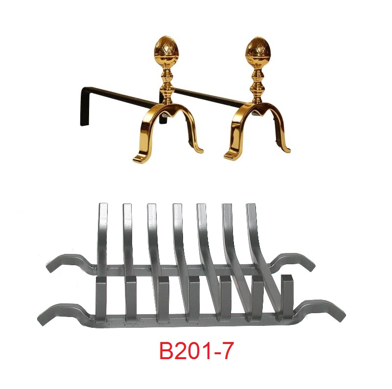 Alari in Ottone A110 con soggetto PIGNA liscia - immagine 6