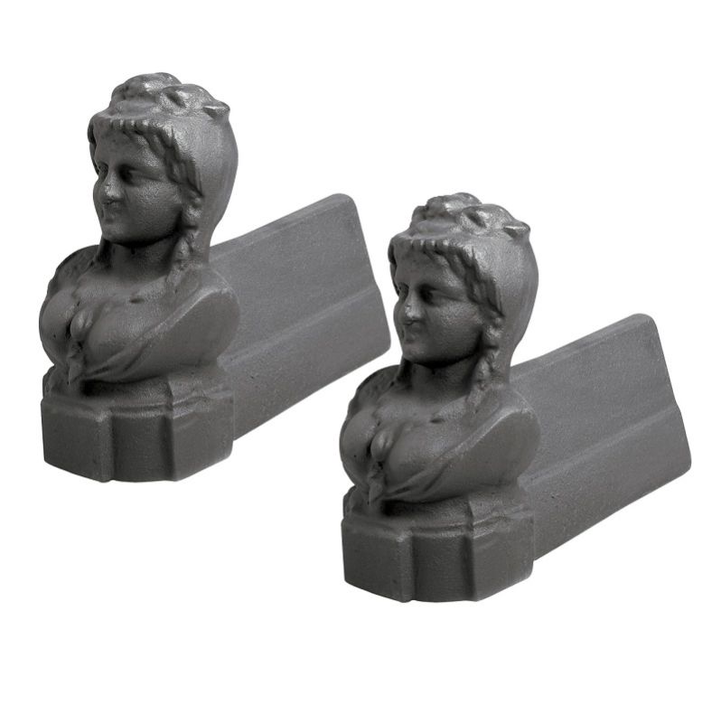 Alari in Ghisa A135 Busto di Donna