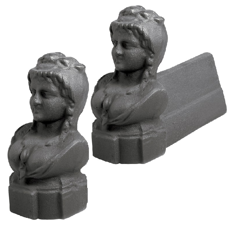 Alari in Ghisa A135 Busto di Donna - immagine 3