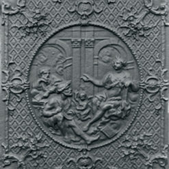 Piastra in ghisa Camino F115 Dei 67x58 verticale