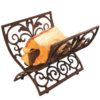 Portalegna in Ghisa L115 Ruggine Corten style