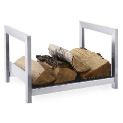 Portalegna Moderno in Acciaio L129 Portariviste