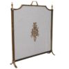Parascintille a Pannello P107L Schermo Camino Antico