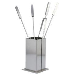 Set attrezzi in Acciaio S132 Camino Moderno