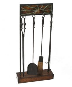 Set Attrezzi Camino S191 Artistico in Ferro