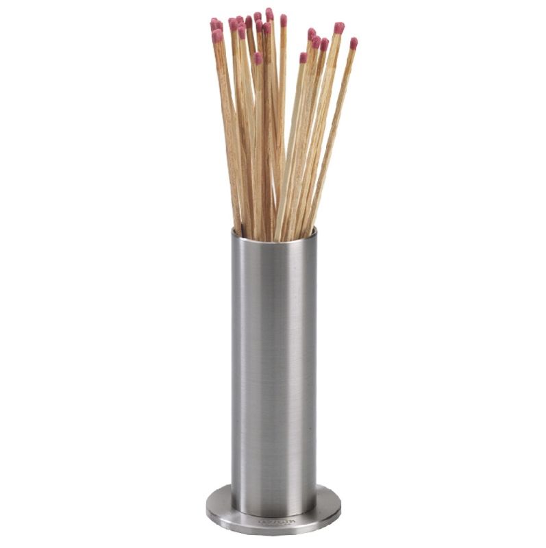 Portafiammiferi in Acciaio Inox X105 Tondo