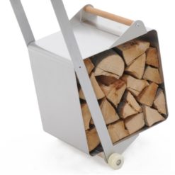 Trolley Portalegna con ruote Design L164 Bubo