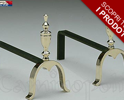 Alari per Camini in Ottone