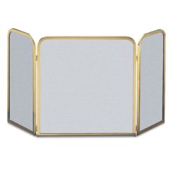 Parascintille in Ottone e Cristallo P233-L Vetro Temperato 3 ante