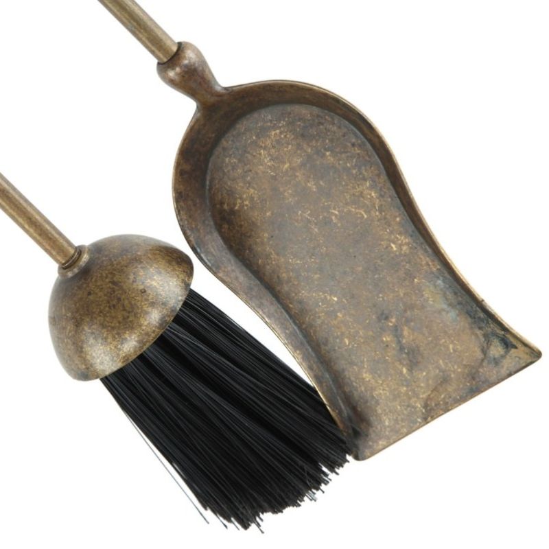 Set Accessori Camino in Ottone da Parete S258-A a Muro - immagine 6