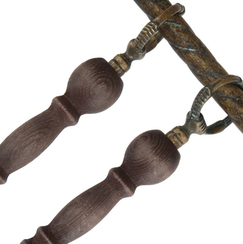 Set Accessori Camino in Ottone da Parete S258-A a Muro - immagine 2
