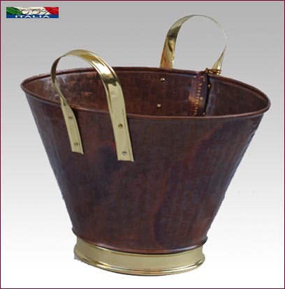 Portalegna in rame e ottone L141