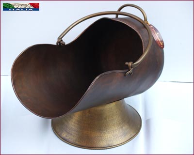 Portalegna in rame e ottone L144