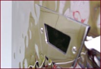 Portalegna moderno in acciaio cromato L137