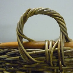 Portalegna in rattan L113S Cesta Tonda