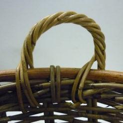 Portalegna in rattan L113L  Cesta Tonda