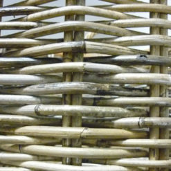 Portalegna in rattan L113L  Cesta Tonda
