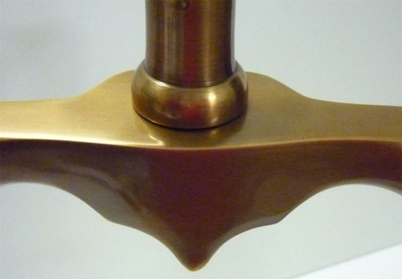 Alari in ottone A154 brunito