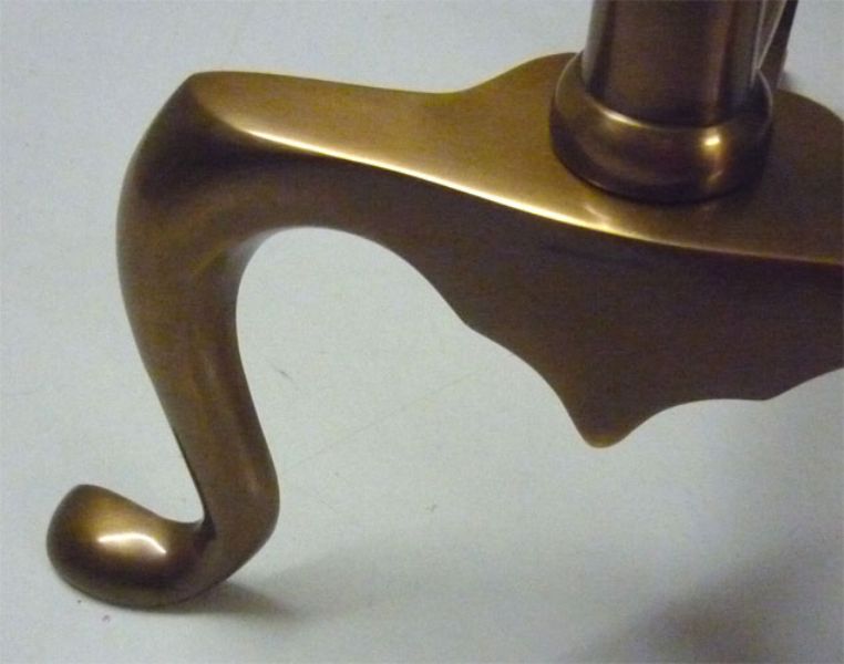 Alari in ottone A154 brunito