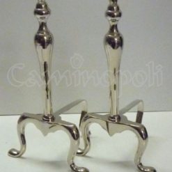 Alare in Ottone Argentato A155