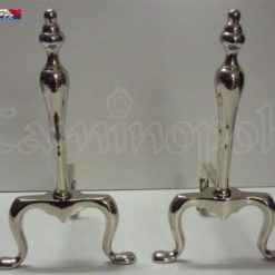 Alare in Ottone Argentato A155