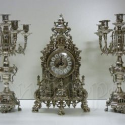 Trittico con Orologio in Argento V140