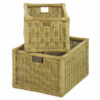 Portalegna in Rattan L135-2 Rettangolare