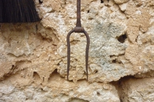 Set attrezzi in Ferro Battuto S249 da parete