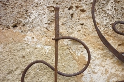 Set attrezzi in Ferro Battuto S249 da parete