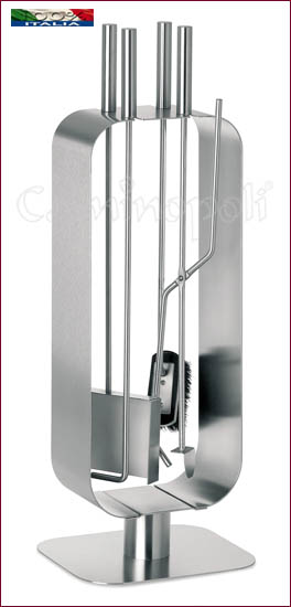 Set attrezzi Moderno 4+1 in acciaio inox S139